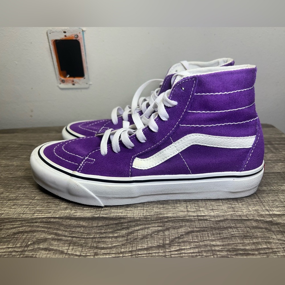 Women’s Size 9 Vans Sk8 High Purple Shoes